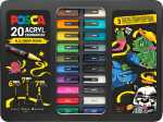 Faber Castell Marker UNI POSCA 20er Etui Graffiti
