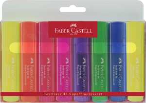 Faber Castell Textmarker TL 46 5, 2, 1 mm Superfluor 8er