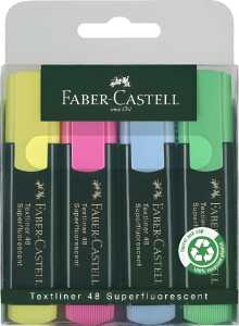 Faber Castell Textmarker TL 48 5, 2, 1 mm 4er Etui