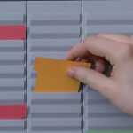 Einsteckkarten gelb Größe 3 125x77mm