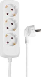 Steckdosenleiste 3-fach 1,4 m, Weiß