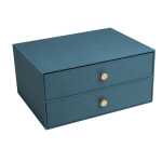 Box 2 Schubladen OfficeByMe blau