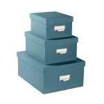 Set mit 3 Boxen OfficeByMe blau