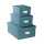 Set mit 3 Boxen OfficeByMe blau