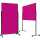 magnetoplan Moderationstafel VarioPin 1181218 Filz sw/pink