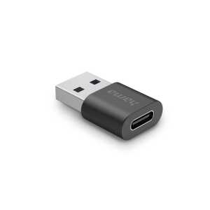 Hama USB-Adapter USB 3.2 Gen 2 USB-A-Stecker/USB-C-Buchse schwarz