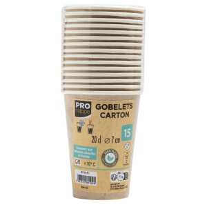 15 Becher 0,2 l Ø 7 cm9,7cm kraft