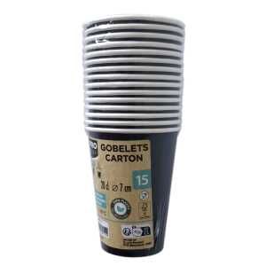 15 Becher 0,2 l Ø 7 cm9,7cm schwarz
