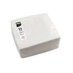 50 Servietten Watte 20X20 Weiss