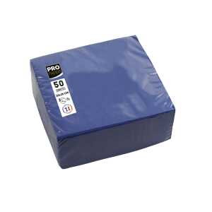 50 Servietten Watte 20X20 Marinebl