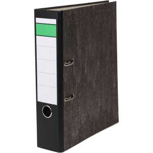 Ordner DIN A4 80mm Recycling Pappe schwarz