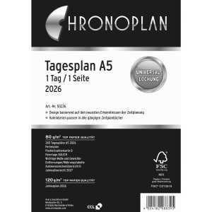 Chronoplan Tagesplan 50226 148,5x210mm 1T/1S