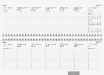2026 Glocken Querkalender 29,7x10cm 1W/2S 112S
