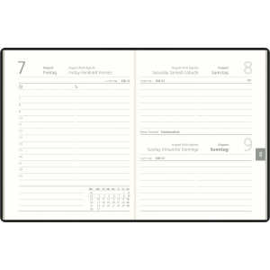 2026 Zettler Taschenkalender 1T/1S farblich sortiert