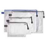 Reißverschlussbeutel DIN A4 PVC schwarz