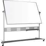 Bi-office Whiteboard QR5404GR mobil drehbar emailliert...
