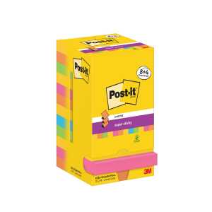 Post-it Haftnotiz Super Sticky R330-SSCARNP8+4 76x76mm 12x90Bl