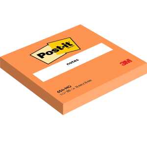Post-it® Haftnotiz Notes neon 654NOR 76x76mm neonor
