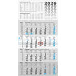 2026 Glocken Wandkalender 30x59cm 4M/1S