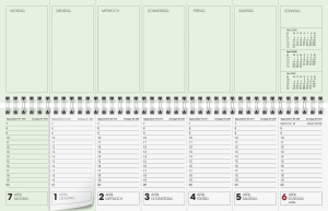 2026 Glocken Querkalender 31,6x10,6cm gn 1W/2S
