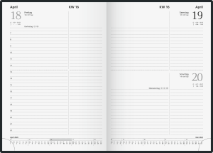 2026 Glocken Buchkalender A5 14,5x20,6cm 1T/1S 320S sw