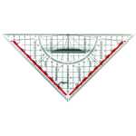 RUMOLD Geometriedreieck 10151 25cm Kunststoff rauchgrau