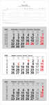 2026 ADINA Dreimonatskalender 70x33cm mit Tagesanzeiger...