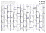 2026 ADINA Plakatkalender Wandkalender A0 119x84cm...