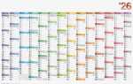 2026 Brunnen Plakatkalender DATAline 1060×666 mm
