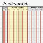 2026 Brunnen Urlaubsplaner 2027 „Jumbograph“ 647×297 mm