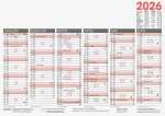 2026 Brunnen Tafelkalender A4 quer 4061947141870