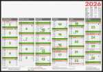 2026 Brunnen Tafelkalender A4 quer 4061947141894