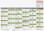 2026 Brunnen Tafelkalender A4 quer 4061947141917