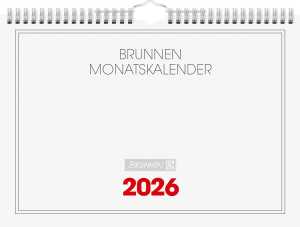 2026 Brunnen Monatskalender 297×210 mm