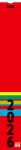 2026 Brunnen Streifenkalender 130×910 mm rot