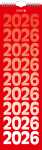 2026 Brunnen Streifenkalender 130×450 mm