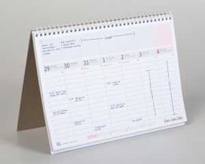 2026 Brunnen Tischkalender 290×200 mm weiß