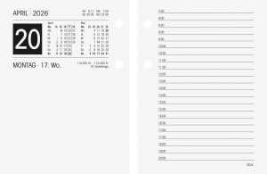 2026 Brunnen Umlegekalender 80×108 mm
