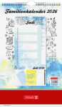 2026 Brunnen Familienkalender „Aquarell“...