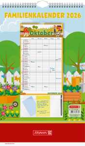 2026 Brunnen Familienkalender „Graphics“ 250×415 mm