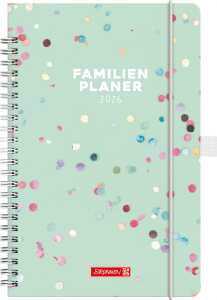 2026 Brunnen Buchkalender Familienplaner „Confetti“ A5 Papier