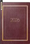 2026 Brunnen Taschenkalender 713 A7 bordeaux