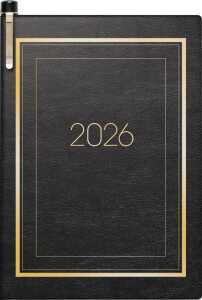 2026 Brunnen Taschenkalender 713 A7 sw 4061947142549