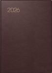 2026 Brunnen Taschenkalender 713 A7 Leder bordeaux