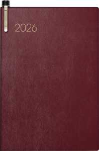 2026 Brunnen Taschenkalender 723 A7 bordeaux
