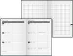 2026 Brunnen Taschenkalender TimeCenter 728 A6 sw