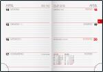2026 Brunnen Taschenkalender 731 A6 Leder sw