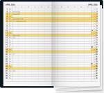 2026 Brunnen Taschenkalender 746 A6 Leder sw