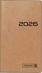 2026 Brunnen Taschenkalender 753 A6 braun