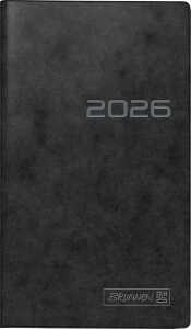 2026 Brunnen Taschenkalender 753 A6 sw 4061947143270